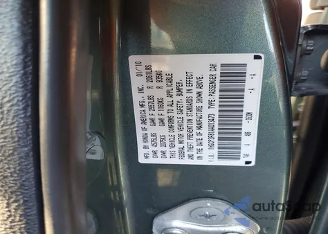 2010 Honda Accord Exl from USA, damaged, VIN 1HGCP3F81AA013473